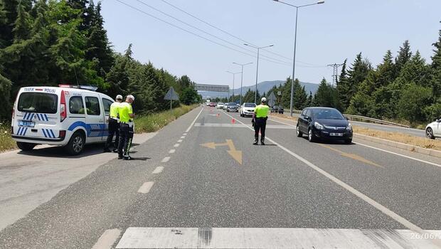 Muğla'da dronla denetimde 18 sürücüye ceza kesildi