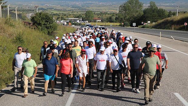 Bolu Belediye Başkanı Tanju Özcan'ın 'Değişim ve Adalet' yürüyüşünde dördüncü gün