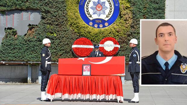 İstanbul'da şehit polis Alp Efe Bekit için tören