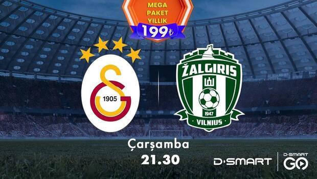 Galatasaray-Zalgiris maçı sadece D-Smart ve D-Smart GO'da