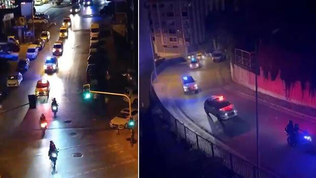 Kağıthane'de polis ekiplerinden şehit polis Hakan Telli anısına araç konvoyu