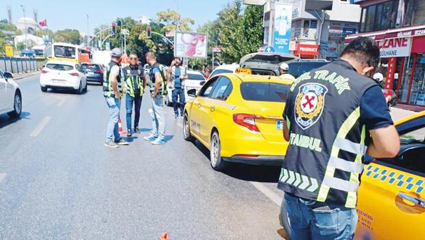 Kanun tanımaz taksiciler denetime takıldı