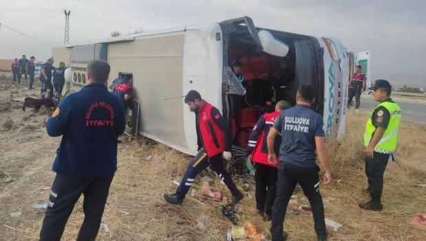 Amasya’da otobüs kazası: Feci kazada 5 can kaybı, 30 yaralı