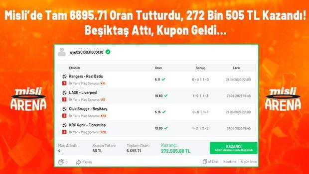 Cenk Tosun attı, Misli'de yaptığı iddaa kuponu ile 272 bin 505 TL kazandı