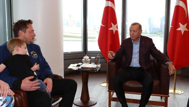 Cumhurbaşkanı Erdoğan, Elon Musk ile görüştü... Musk'a Teknofest daveti