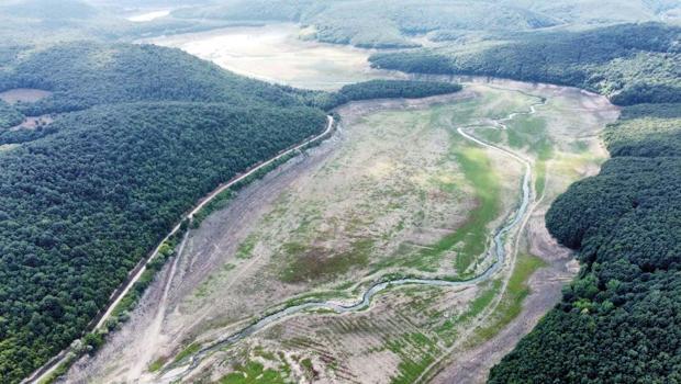 Yağışlar azaldı sular çekildi... Ürperten görüntü