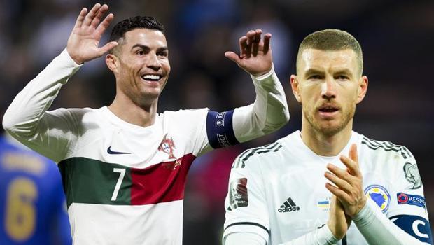 Cristiano Ronaldo'nun rekorunu geliştirdiği maçta Portekiz'den gol şov! Edin Dzeko...