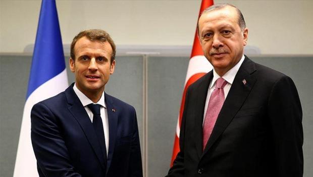 Cumhurbaşkanı Erdoğan'dan barış diplomasisi: Macron ile görüştü