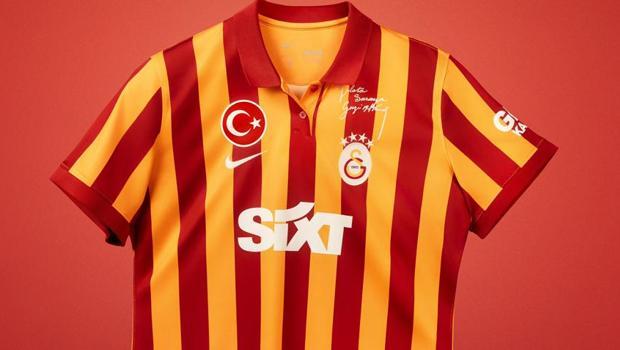 Galatasaray'ın 100 yıla özel çubuklu forması satışta