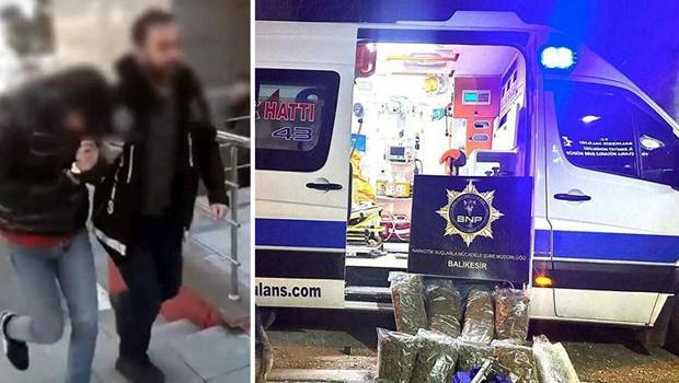 Balıkesir'de ambulansta 9 kilo uyuşturucu ele geçirilmişti! 3 kişi tutuklandı