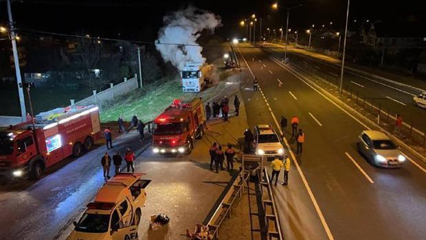 Kimyasal madde yüklü tankerde sızıntı! Ekipler harekete geçti