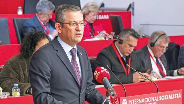 CHP lideri Madrid’de sosyalistlere seslendi   