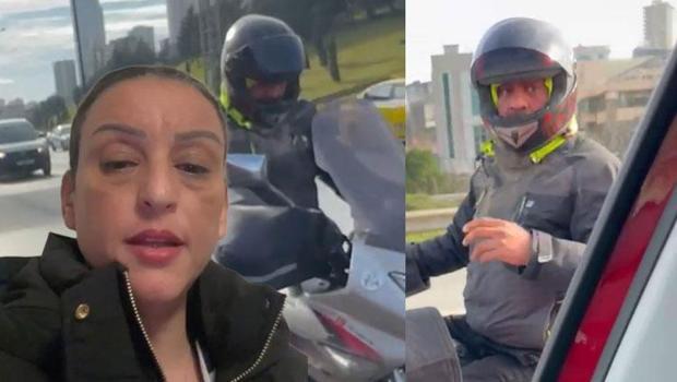 Motorlu sürücü küfür edip, otomobilini tekmelemişti... Sürücü o anları anlattı