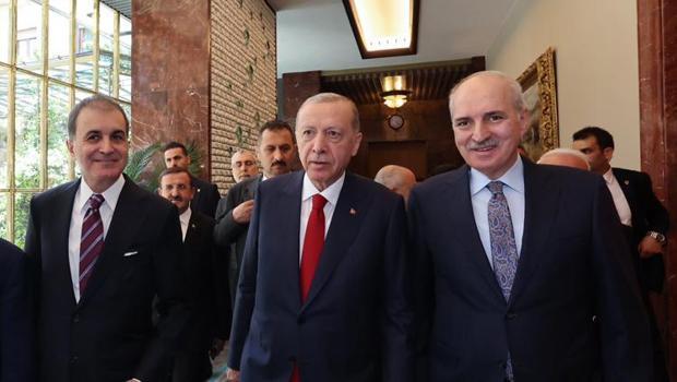 Cumhurbaşkanı Erdoğan'dan Numan Kurtulmuş'a ziyaret