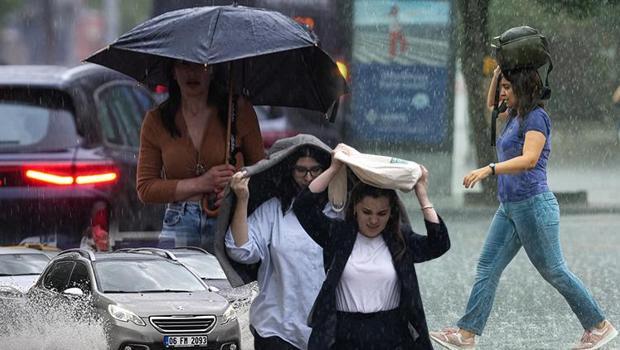 Meteoroloji'den 9 il için alarm! Sarı ve turuncu kodla uyarı verildi: Sel, yıldırım ve dolu tehlikesi... Ankara'da su baskını