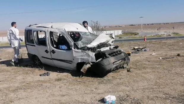 Konya Karapınar'da korkunç kaza: 2 can kaybı, 3 yaralı