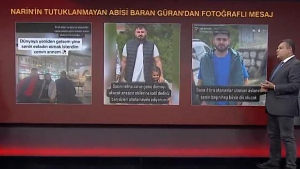 Narin'in ağabeyi Baran Güran'dan dikkat çeken paylaşımlar... Paylaştıktan 45 dakika sonra sildi