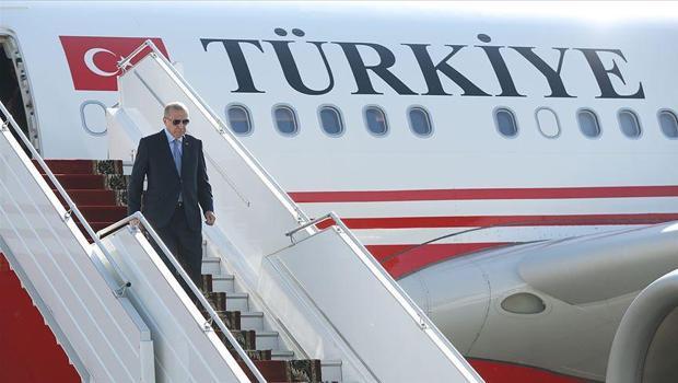 Cumhurbaşkanı Erdoğan Kırgızistan'a geldi