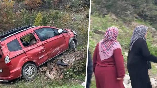 Dedesinin aracını kaçıran çocuk, polisten kaçarken şarampole yuvarlandı! Aile üyelerinden çocuğa tepki