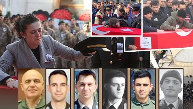 Isparta'da helikopter kazası şehitlermize veda... 'Allah'ım cennetine al' diyerek uğurladı