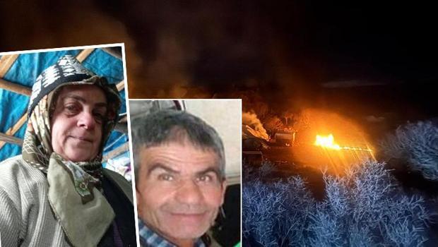 Konya'da evli çiftin öldüğü yangında kundaklama şüphesi