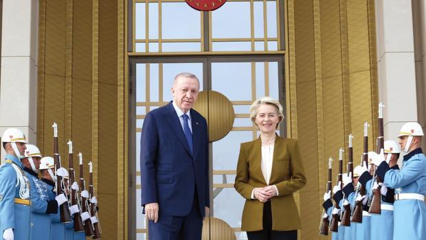 Leyen’le görüşen Cumhurbaşkanı Erdoğan: Suriye’de PKK ve DEAŞ’a yer yok