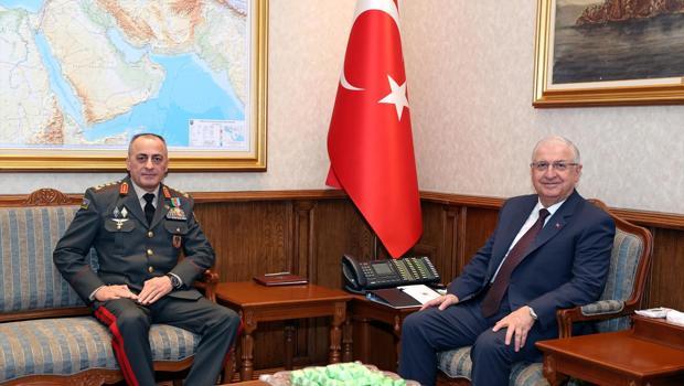 Bakan Güler, Azerbaycan Kara Kuvvetleri Komutanı Mirzeyev'i kabul etti