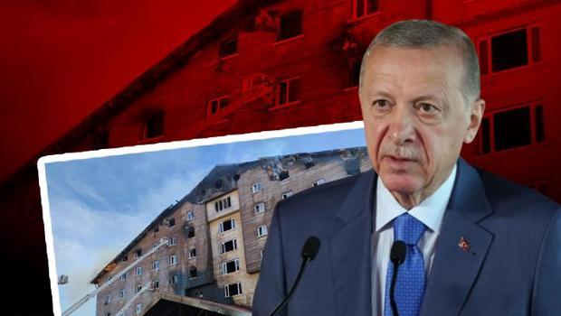 Cumhurbaşkanı Erdoğan'dan Bolu'daki yangın faciasıyla ilgili açıklama