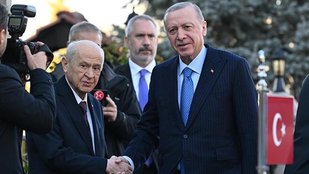 Cumhurbaşkanı Erdoğan ile MHP lideri Bahçeli bir araya geldi