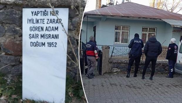 Elazığ'da korkunç olay! Emekli öğretmen, mezar taşını hazırlayıp yaşamına son verdi