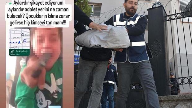 İzmir'de çocuklarının boğazına bıçak dayayan sanığa ilk duruşmada tahliye