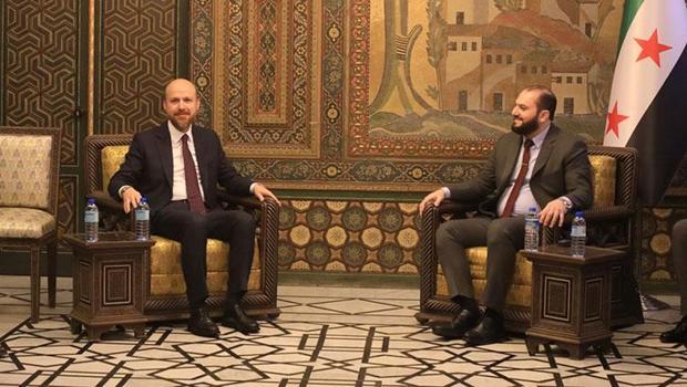 Bilal Erdoğan ve beraberindeki Türk heyetinden Şam'a ziyaret