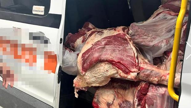 Personel servisinde et taşıyan markete milyonluk ceza