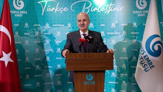 TBMM Başkanı Numan Kurtulmuş, Yunus Emre Enstitüsü’nü ziyaret etti