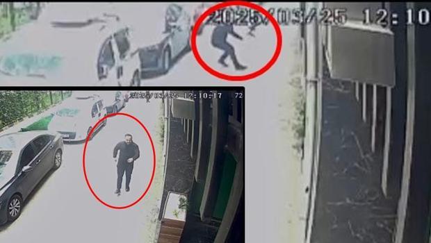 Bursa'da silahlı saldırı, sekerek iş yerine sığındı