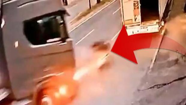 Geçebileceğini sandı ama olmadı: Yaptığı hata hayattan kopardı! Onur'un öldüğü feci kaza kamerada