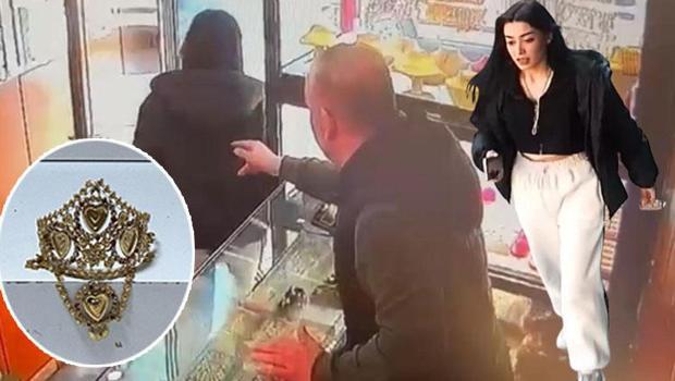 Kuyumcudan altın taç çaldı, savunması şaşkına çevirdi! Elindeki taçla hiçbir şey yapmamış gibi sokakta böyle yürüdü