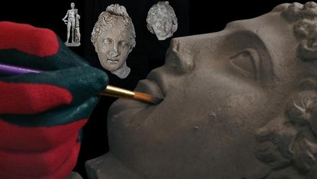 Mitolojide Zeus’un habercisi 'Hermes'in heykeli Aspendos arkeoloji kazılarında bulundu