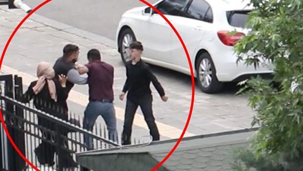Adliye önünde iki grup arasında kavga: Tekme, yumruk ve sopalarla birbirlerine girdiler