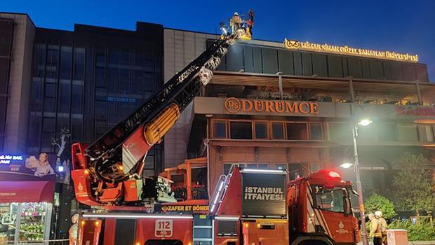 Beşiktaş’ta restoranda yangın