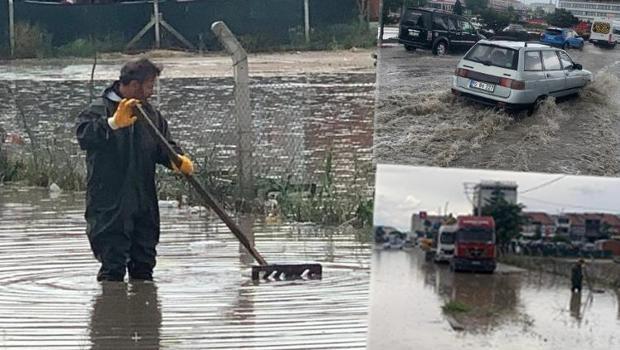 Birçok ilde sağanak yağış! Sokaklar ve caddeler göle döndü