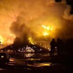 Bursa'da, palet fabrikasındaki yangın