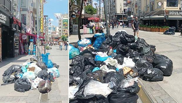 İzmir'de grevin 4. günü! Çöp yığınları oluştu