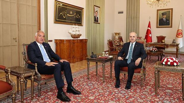 TBMM Başkanı Kurtulmuş, Bakan Ersoy'u kabul etti
