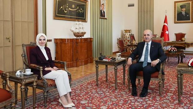 TBMM Başkanı Kurtulmuş, Bakan Göktaş’ı kabul etti