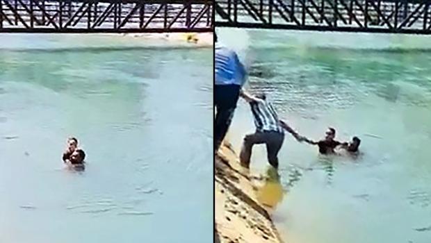 Adana'da inşaat işçisinden hayat kurtaran hamle! 'Hiç düşünmeden kendimi kanala attım'