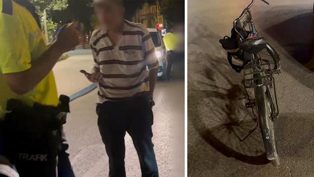 Alkollü bisiklet kullanan adama şok ceza!