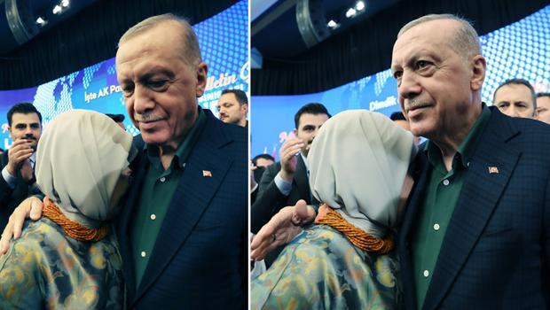 Cumhurbaşkanı Erdoğan'ın konuşması sonrası Emine Erdoğan'ın duygusal anları