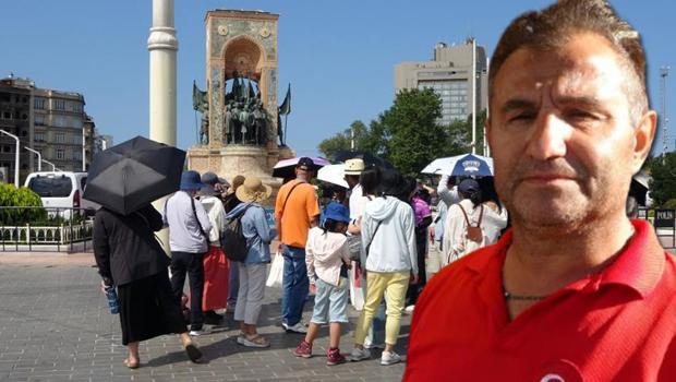 İstanbullu esnafın sıcakla mücadelesi: Sıcaklık 100 dereceyi buluyor