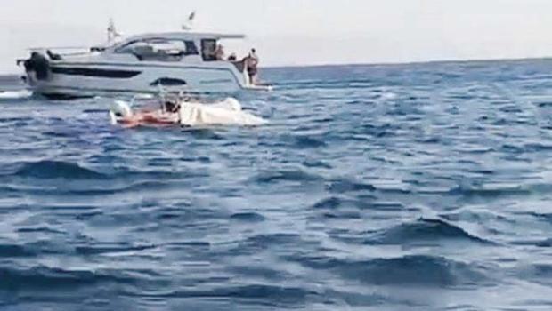 Motoryat tekneyi batırdı